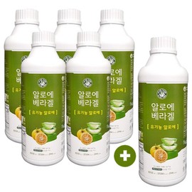 Edible Aloe Geoje Farm Aloe Vera Gel 1050ml x 6, 1.05L / 먹는알로에 거제 농장 알로에베라겔 1050ml 6개, 1.05L