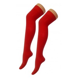 FASHION MY LOVE Ladies Girls Over The Knee Plain Microfiber Socks Assorted Colours Women Thigh High Socks UK Size 4-6