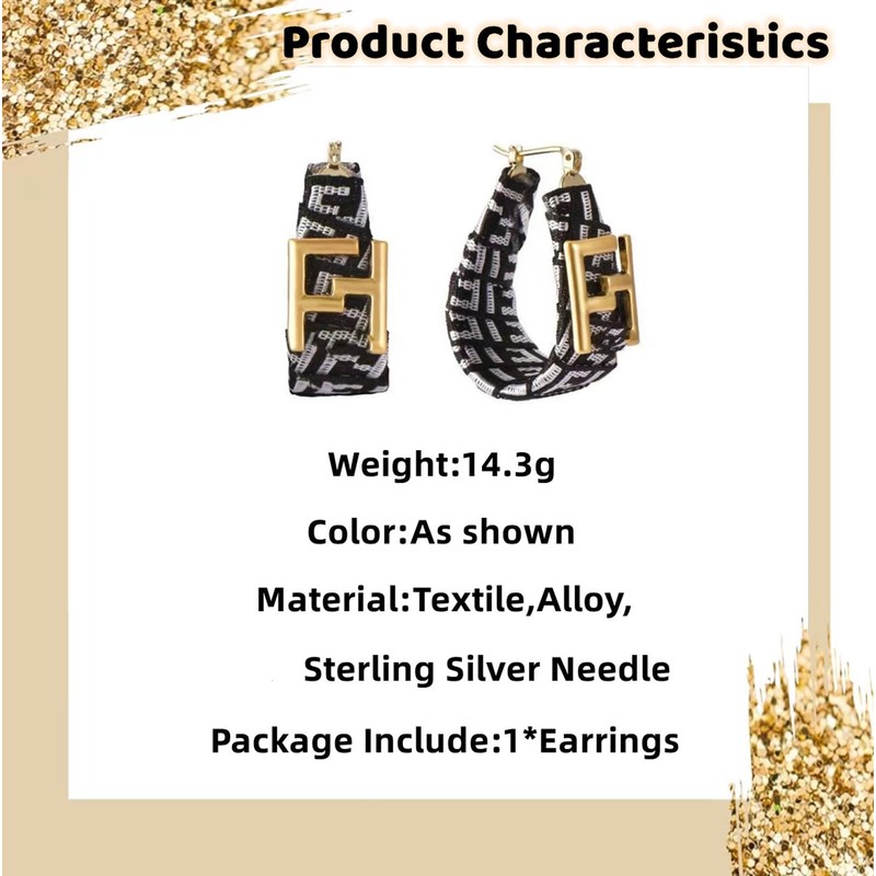 GAUEIOUR FF Earrings,Luxury and Luxurious FF, Earrings with Goddess Style