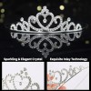 10 Coronas De Princesa De Cristal Plateado, Tiaras A Granel