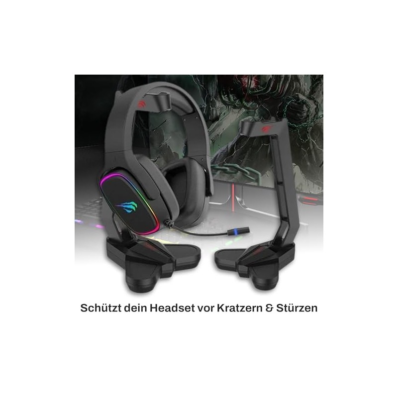 HAVIT - Soporte para Auriculares de Diadema, Color Negro