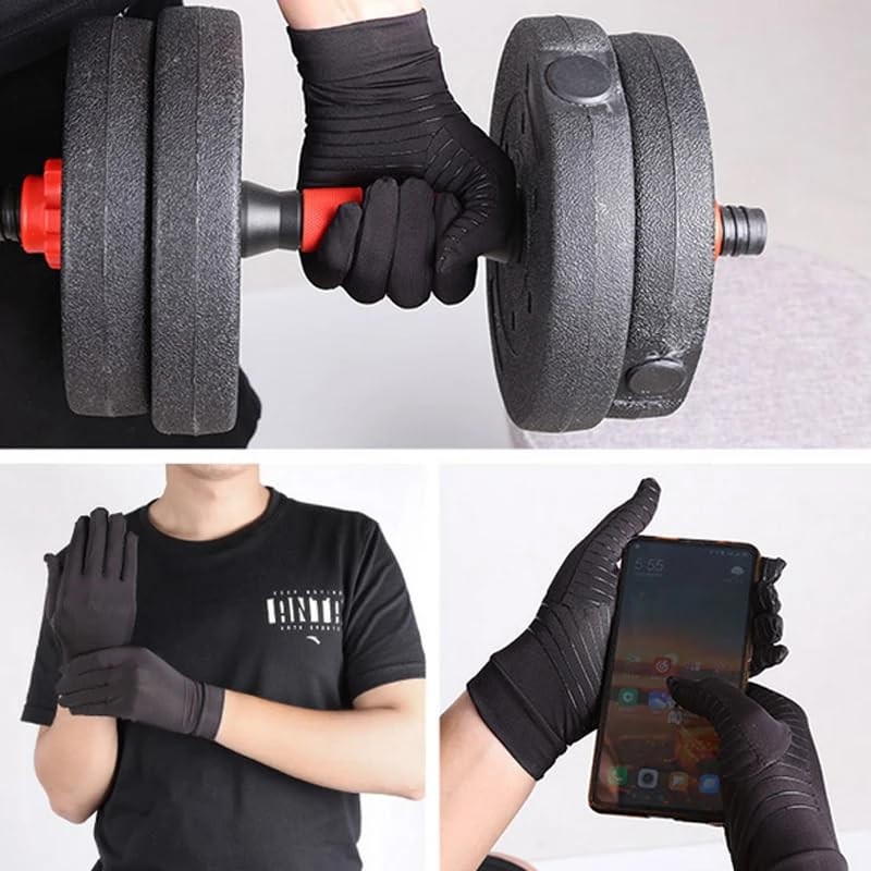 Jesata 1 Pair Full Finger Compression Arthritis Gloves | Breathable