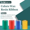 2 Rolls 4.33" x 984'(110mm x 300m) Red, Wax/Resin Thermal
