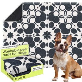 PetSpy Washable Pee Pads for Dogs 2-pack (18x41) - Waterproof Reusable Puppy Pads No-slip Surface - Stylish Dog Potty Training Pads Protect Against Leakage Small Medium Large Dogs, Oriental