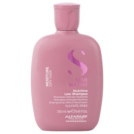 Alfaparf Milano Semi Di Lino Champú hidratante sin sulfato nutritivo para cabello seco – sin SLS, parabenos y parafina – seguro en cabello tratado con color – Calidad de salón profesional, 249 ml