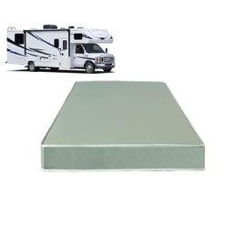 Treaton, 6-Inch High-Density Foam Vinyl RV Mattress Replacement, Medium Firm, Good for Trailers, Camper Vans, Sofa Bed and Other Furniture Application, 75" x 34", Green