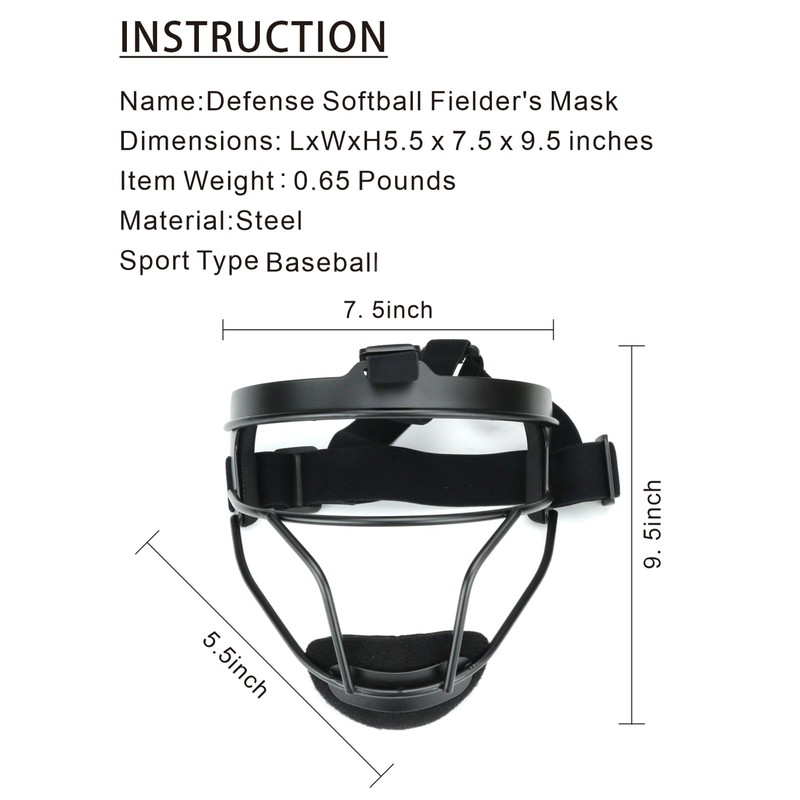 GIKYTEC Softball Face mask Softball Helmet with face mask Softball