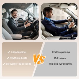 WGSWX 2 Pack Car Cymbal Air Vent, Clip-On Mini Drum Crash Cymbal, Car Symbol Drum for Music Lovers & Drummers, Universal Fit for All Vehicles, Durable & Tool-Free Installation (Silver)