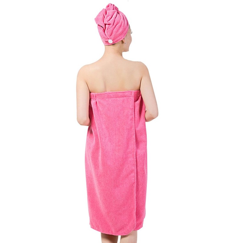 Millya Women's Microfiber Bath Towel Wrap & Hair Turban -