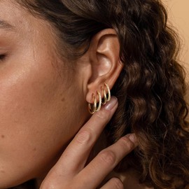 MOROTOLE Gold Hoops Earrings for Women Small Gold Hoop Earring Small Hoop Earrings for Women