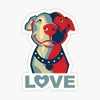 Pitbull - Love Sticker - Graphic for Auto, Wall, Laptop, Cell, Truck - Windows, Cars