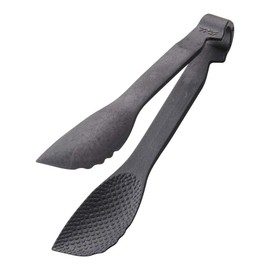 Endoshoji TKG Tongs, 9.4 inches (24 cm), Black, Polypropylene Resin, Double Embossed, Non-Stick Foods, Length x Width x Height: 9.6 x 2.0 x 2.0 inches (24.5 x 5 x 5 cm), Magic Serving Tongs,
