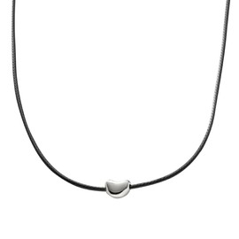 Cream Dot Necklace, Nickel-free, Women's Popular, Short, Long, Heart, Lariet, Leather Cord, Adjustable, Cord, Metal Faux Leather