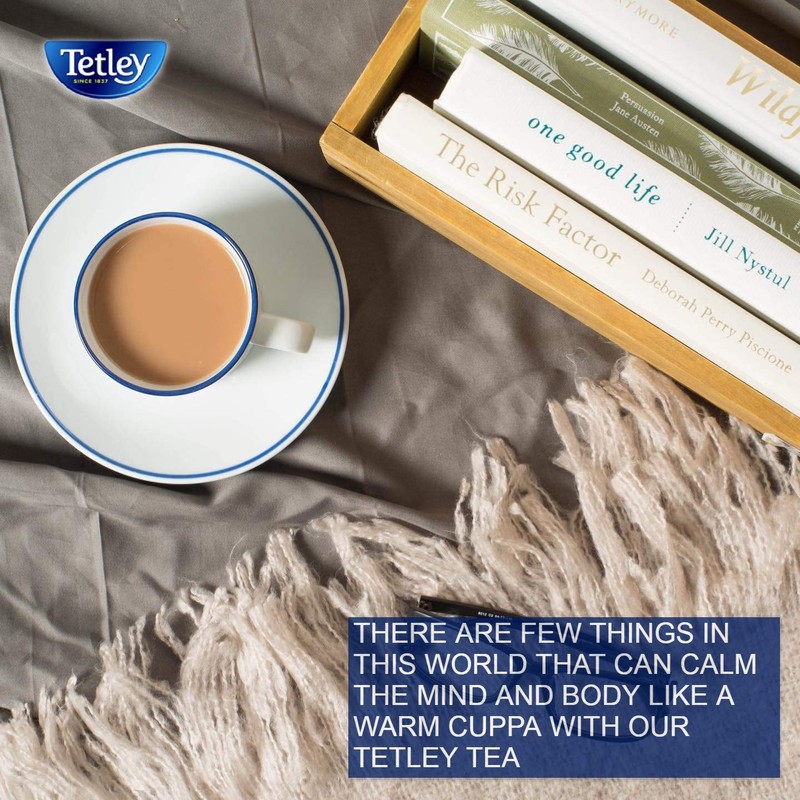Tetley British Blend Premium Black Tea, Regular, 80 Teabags (Pack