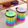 Telescopic Stool Rainbow Portable Retractable Collapsible Stools for Camping Fishing