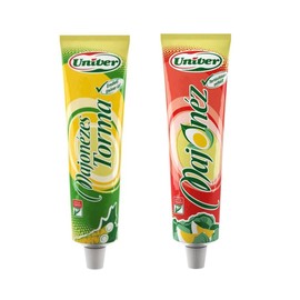 Mayo Creamy Hungarian Mayonnaise AND Univer Horseradish with Mayonnaise, 2 x 160 g| Smooth Spreadable Condiment for Sandwiches| Salads and Dips