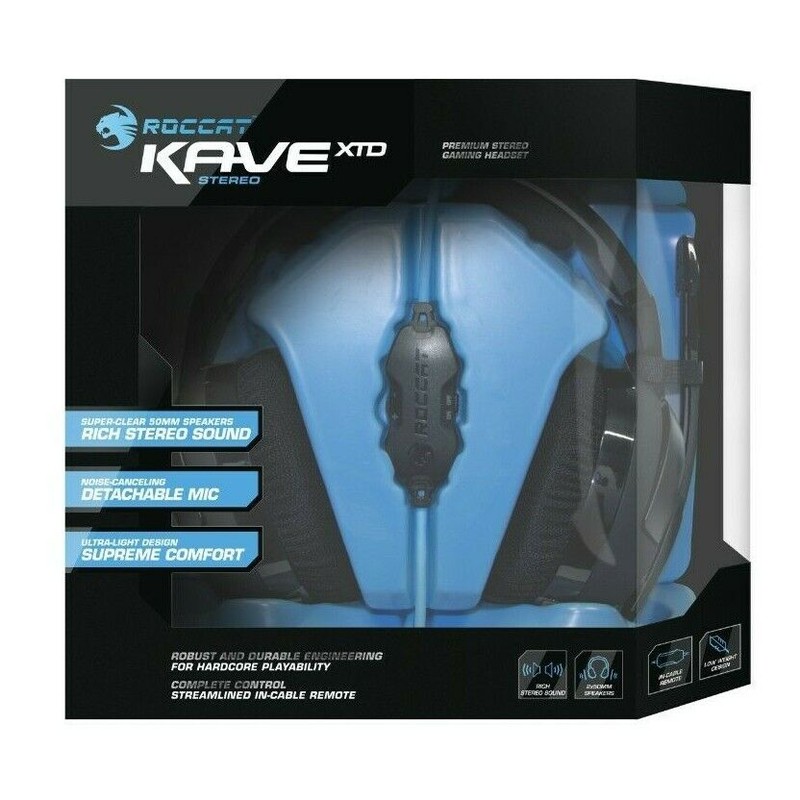 ROCCAT Kave XTD Stereo - Premium Stereo Gaming Headset (New)