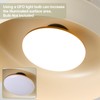 BISAMIYA Modern Semi Flush Mount Ceiling Light Fixture, Brass Accent