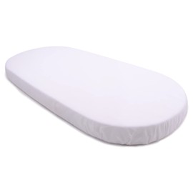 PEKITAS Fitted Sheet 100% Cotton 500 Thread Count 75 x 33 cm 72 x 33 cm Adjustable for Baby Carrycot / Pushchair for Boys and Girls with Elastic Band Fits Julius Zöllner, Träumeland