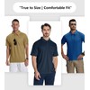 ZITY 7 Pack Mens Polo Shirts with Pocket Moisture Wicking