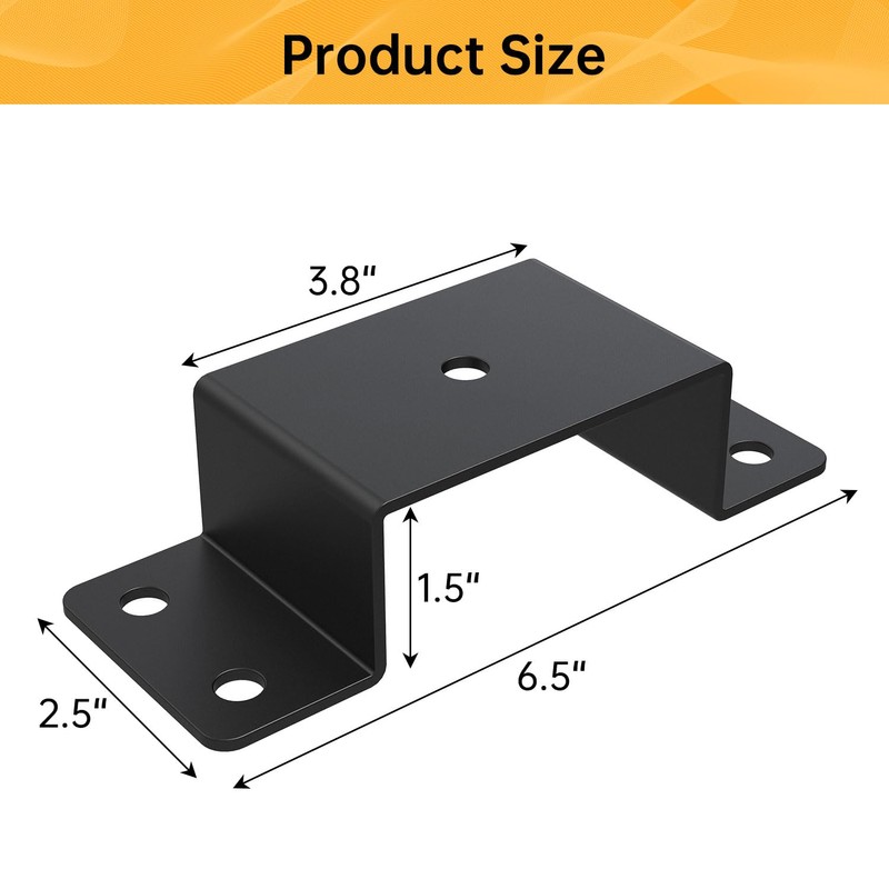 FOROIRON 8 Pcs Trailer Stake Pocket Bracket for 2'' x