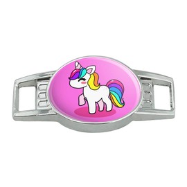 Cute Kawaii Rainbow Unicorn Chibi Shoe Shoelace Shoe Lace Tag Runner Gym Charm Decoration
