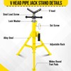 V Head Pipe Jack Stand, Heavy Duty Pipe Stand, 2500LB