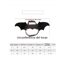 PUBAMALL Disfraces de Halloween para Perros y Gatos, alas de murciélago para Halloween para Gatos pequeños y Perros (Negro, Medium)