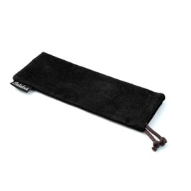 Calabria C-347 Soft Drawstring Eyeglass Pouch Black Chamois Men Women Cloth Glasses Bag Sunglass Holder Screen Lens Cleaning