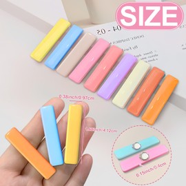 DIFIT Fridge Magnets, 12 PCS Magnets for Whiteboard, Cute Colorful Bar Magnet, Small Decorative Set for Refrigerator, Whiteboard, Locker, Cabinets, Kitchen, Home, Classroom, Office, School (Rainbow)