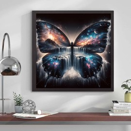 Diamond Art Kits for Adults - Butterfly Diamond Painting Kits for Adults Beginners, Full Drill Diamonds Art Painting Crafts for Home Wall Decor 13.8x13.8in, Landscape