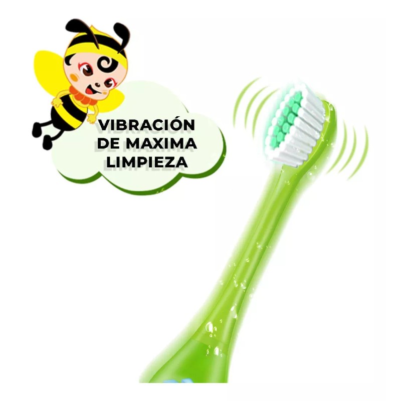EGTMA Cepillo De Dientes Eléctrico Vibración Máxima Para Niños
