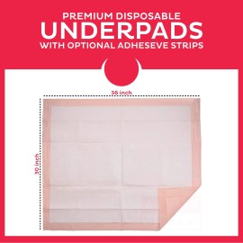 Metro Source|A World Of Deals Premium Disposable Bed Pads for Adult Incontinence [100 PADS] 30 X 36 Heavy Duty