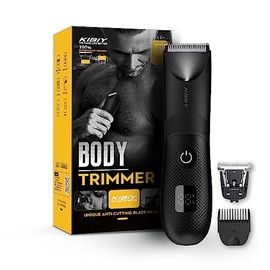 Kibiy Men's Intimate Shaver with LED Light & Display, IPX7 Waterproof Intimate Razor for Men