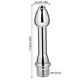 5 Holes Aluminum New Nozzle Clean Shower Head, Aluminum Cleaner Flushing Cleansing System (Silver)