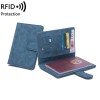 Charm Infinite RFID Blocking Leather Passport Case Multi-slot Travel Card