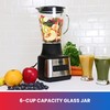 Total Chef 6-Speed Countertop Blender, 6 Cup (1.5L) Glass Jar,
