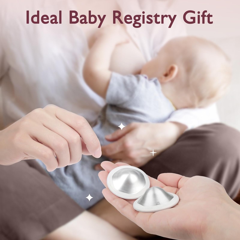 Boboduck 999 Silver Nipple Covers Breastfeeding - The Original Silver