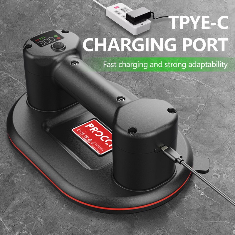 Battery Suction Cup,10 in Diameter, 2 Brushless Motors, 300 KG
