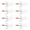 SG Store Pack of 30 Carbon Steel Treble Hooks with