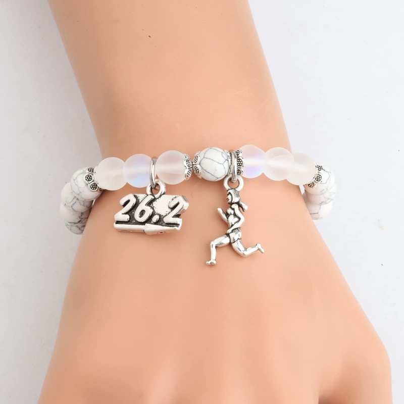 Runner Bracelet Marathon Running Gift Track Gift Marathon Runner Inspirational