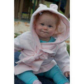 UD_Fleece Robe With Hoodie Yellow 965y