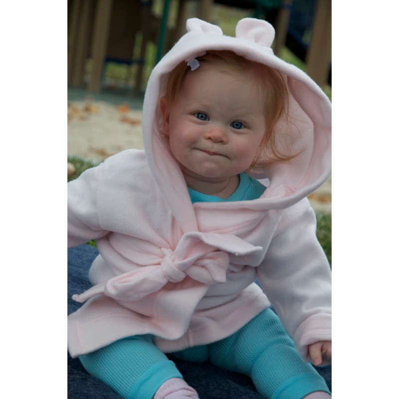 UD_Fleece Robe With Hoodie Yellow 965y