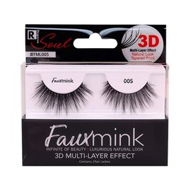 Response Soul Faux Mink 3D Multi Layer Effect Natural Look Tapered Point 3 pack FML005