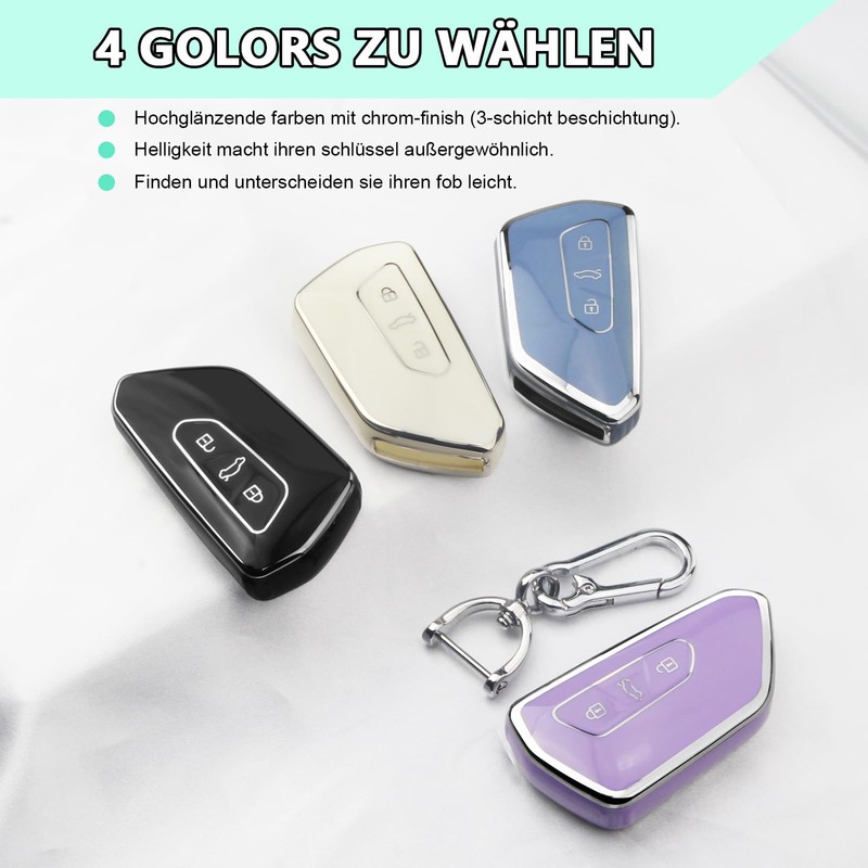 FT FUNTOR FT FUNTOR Autoschlssel Hlle fr VW,3 Tasten TPU