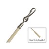29" Almond Vinyl Coated Steel Drapery BATONS with Stainless Steel