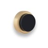 EVI Herrajes Wall Mounted Door Stop,Matte Brass - Black Rubber,24x14mm,I-205/24-MT