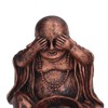 3PCS Buddha Statue Candle Holder Stand Resin Buddha Candlestick Ornament
