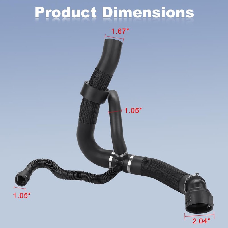 JDMON Engine Radiator Bypass Hose Outlet Compatible with Jeep Compass