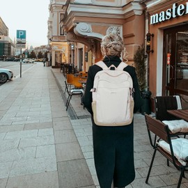 BESMART Travel Backpack for Women & Men, Lightweight Backpacks with USB Charging Port in 3 Size, TSA 13.5/15.6/17.3 inch Laptop Backpack, Casual Hiking Daypack for Camping Weekender Business Outdoor